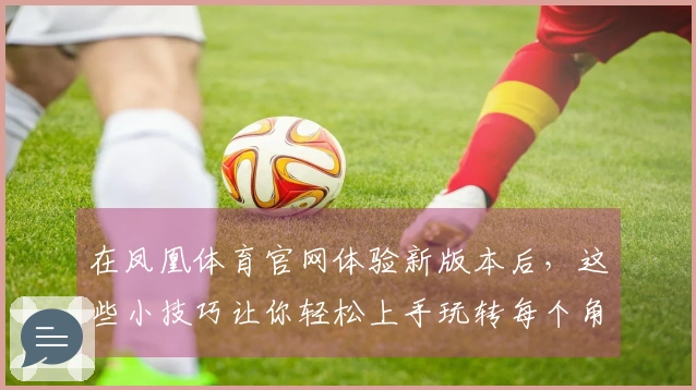 在凤凰体育官网体验新版本后，这些小技巧让你轻松上手玩转每个角色！